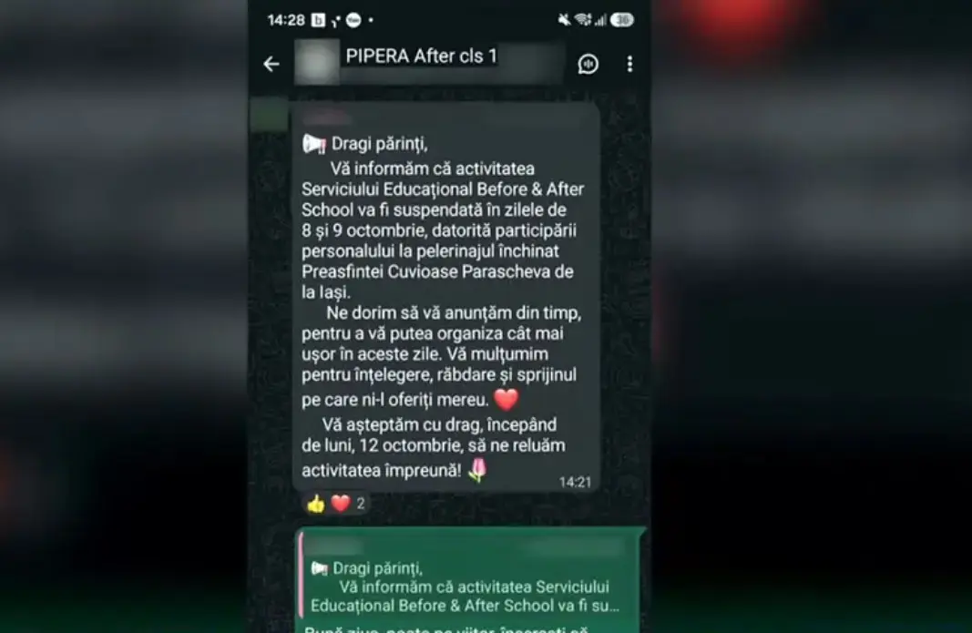 Școala din Voluntari închisă pentru pelerinajul de la Mănăstirea Cernica, părinții nemulțumiți